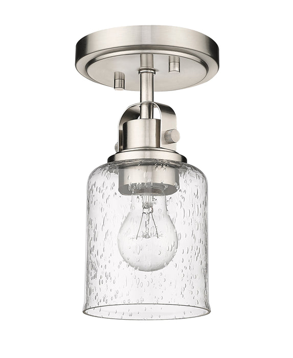 Flush Mount Z-Lite 340F1-BN Brushed Nickel Kinsley 1 Light Flush Mount Z-Lite
