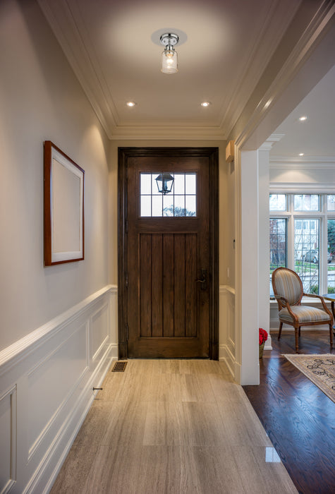 Flush Mount Z-Lite 340F1-CH Chrome Kinsley 1 Light Flush Mount Z-Lite