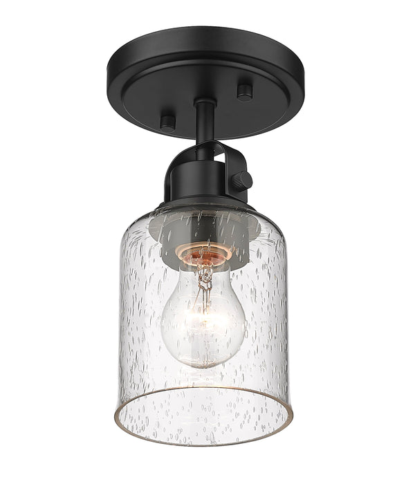 Flush Mount Z-Lite 340F1-MB Matte Black Kinsley 1 Light Flush Mount Z-Lite