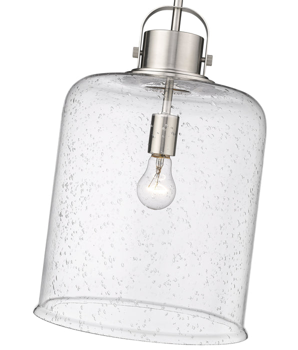 Pendant Z-Lite 340P12-BN Brushed Nickel Kinsley 1 Light Pendant Z-Lite