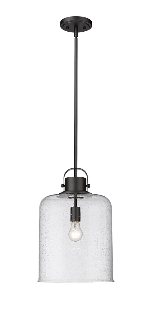 Pendant Z-Lite 340P12-MB Matte Black Kinsley 1 Light Pendant Z-Lite