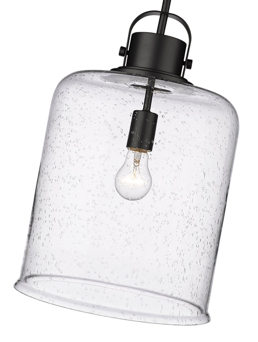 Pendant Z-Lite 340P12-MB Matte Black Kinsley 1 Light Pendant Z-Lite