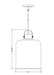 Pendant Z-Lite 340P12-MB Matte Black Kinsley 1 Light Pendant Z-Lite
