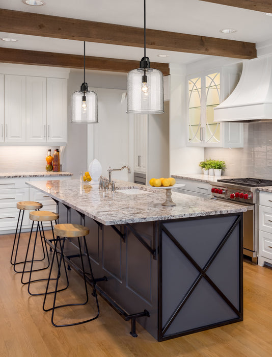 Pendant Z-Lite 340P12-MB Matte Black Kinsley 1 Light Pendant Z-Lite