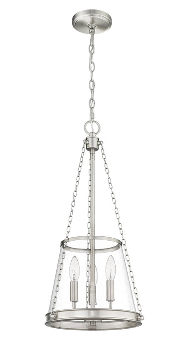 Pendant Z-Lite 341P12-BN Brushed Nickel Prescott 3 Light Pendant Z-Lite