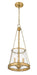Pendant Z-Lite 341P12-RB Rubbed Brass Prescott 3 Light Pendant Z-Lite