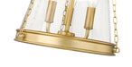 Pendant Z-Lite 341P12-RB Rubbed Brass Prescott 3 Light Pendant Z-Lite