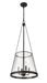 Pendant Z-Lite 341P18-MB Matte Black Prescott 4 Light Pendant Z-Lite