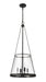 Pendant Z-Lite 341P18-MB Matte Black Prescott 4 Light Pendant Z-Lite