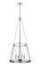 Pendant Z-Lite 341P18-PN Polished Nickel Prescott 4 Light Pendant Z-Lite