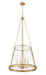 Pendant Z-Lite 341P18-RB Rubbed Brass Prescott 4 Light Pendant Z-Lite