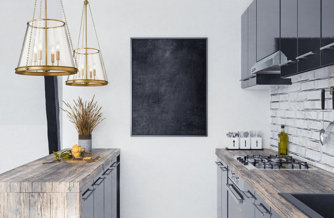 Pendant Z-Lite 341P18-RB Rubbed Brass Prescott 4 Light Pendant Z-Lite