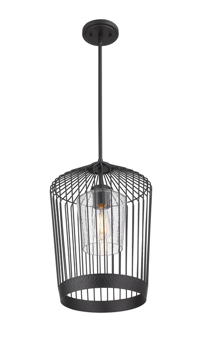 Pendant Z-Lite 342P13-MB Matte Black Lido 1 Light Pendant Z-Lite