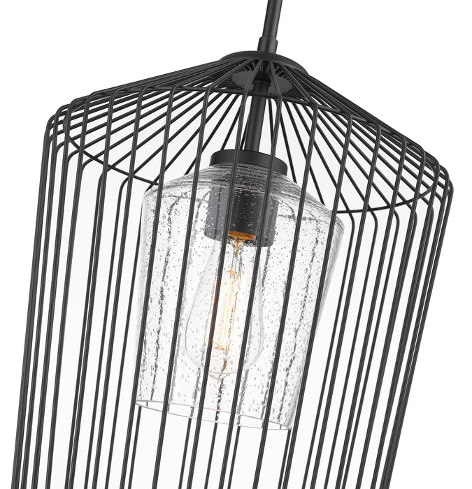 Pendant Z-Lite 342P13-MB Matte Black Lido 1 Light Pendant Z-Lite