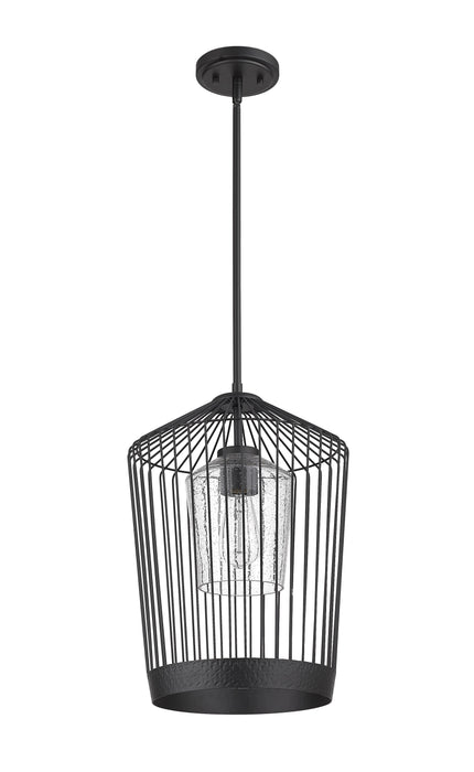 Pendant Z-Lite 342P13-MB Matte Black Lido 1 Light Pendant Z-Lite