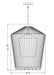 Pendant Z-Lite 342P19-MB Matte Black Lido 1 Light Pendant Z-Lite