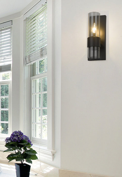 Wall Sconce Z-Lite 343-1S-MB Matte Black Lawson 1 Light Wall Sconce Z-Lite