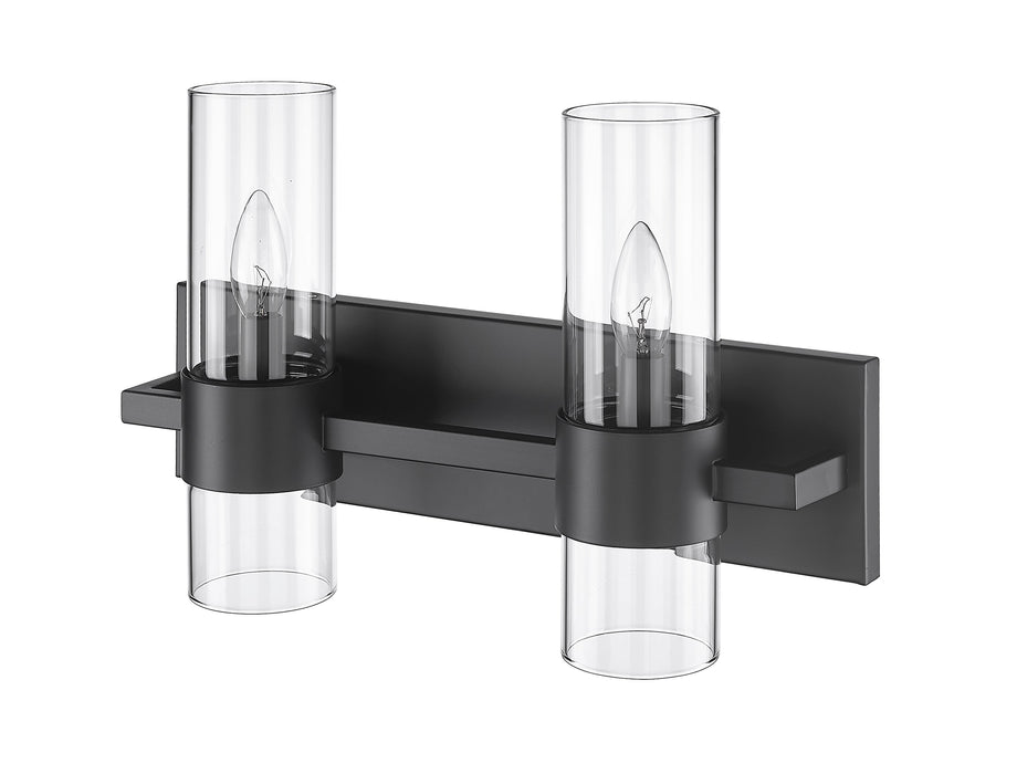 Vanity Z-Lite 343-2V-MB Matte Black Lawson 2 Light Vanity Z-Lite
