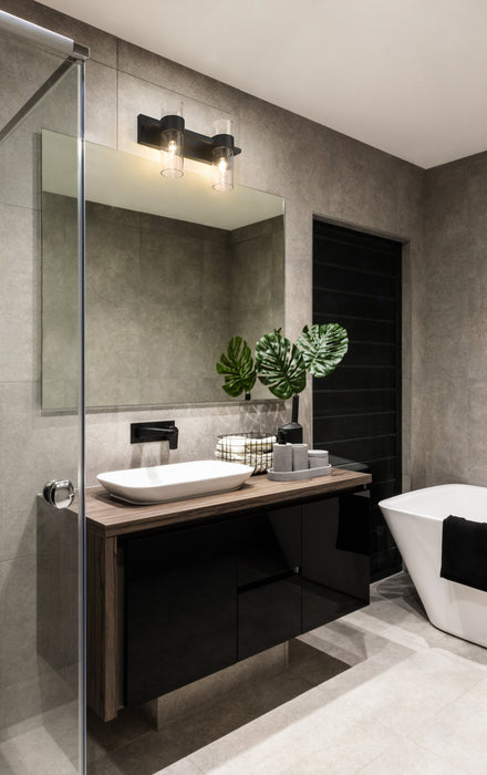 Vanity Z-Lite 343-2V-MB Matte Black Lawson 2 Light Vanity Z-Lite