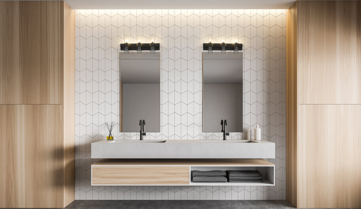 Vanity Z-Lite 343-3V-MB Matte Black Lawson 3 Light Vanity Z-Lite