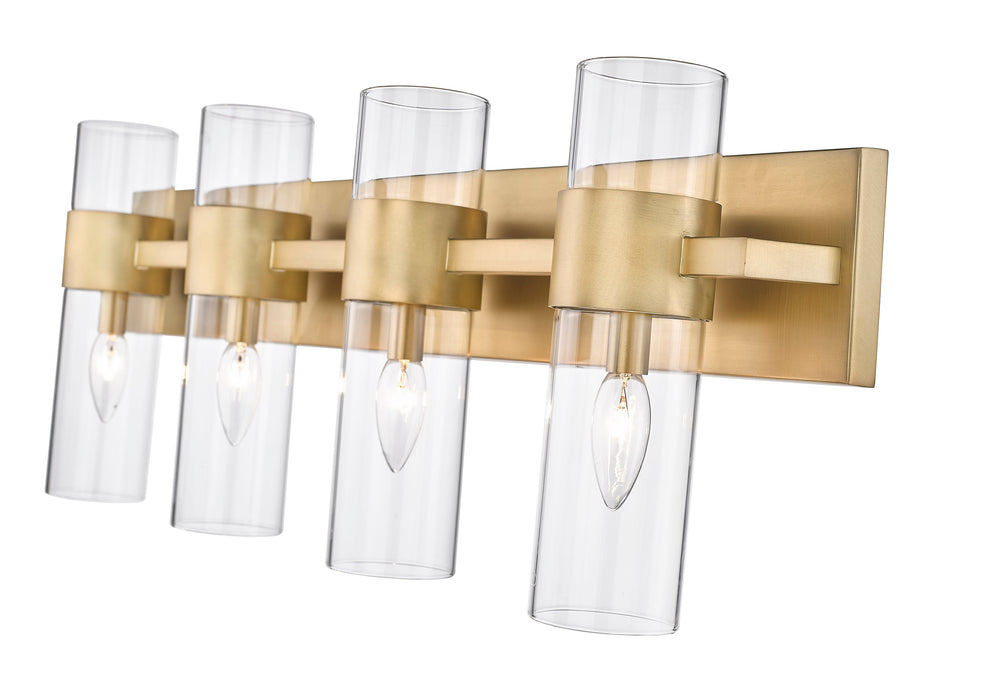 Vanity Z-Lite 343-4V-RB Rubbed Brass Lawson 4 Light Vanity Z-Lite