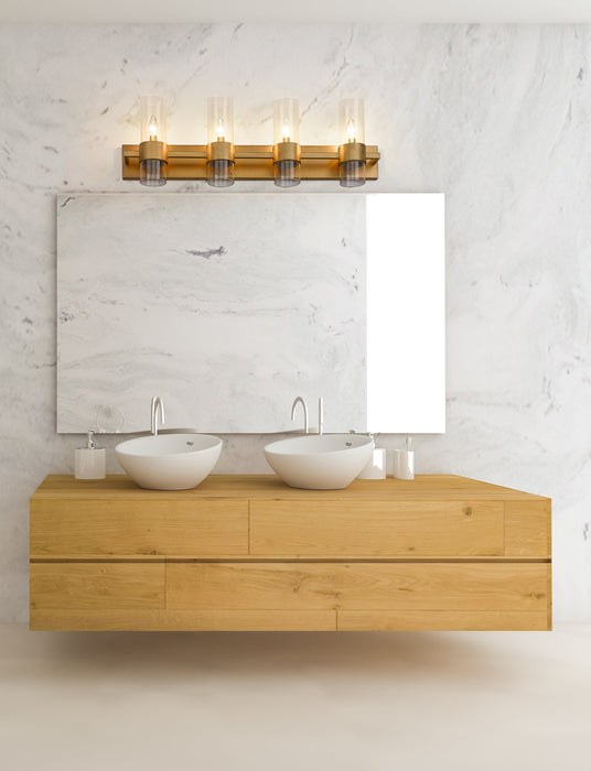 Vanity Z-Lite 343-4V-RB Rubbed Brass Lawson 4 Light Vanity Z-Lite