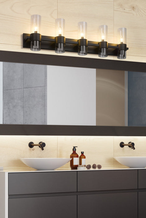 Vanity Z-Lite 343-5V-MB Matte Black Lawson 5 Light Vanity Z-Lite