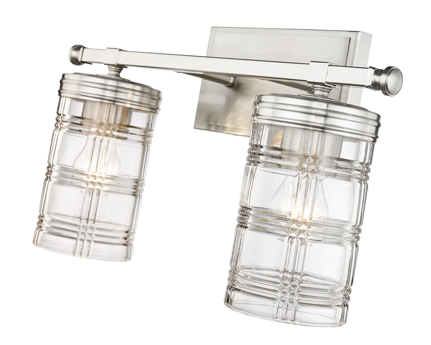 Vanity Z-Lite 344-2V-BN Brushed Nickel Archer 2 Light Vanity Z-Lite