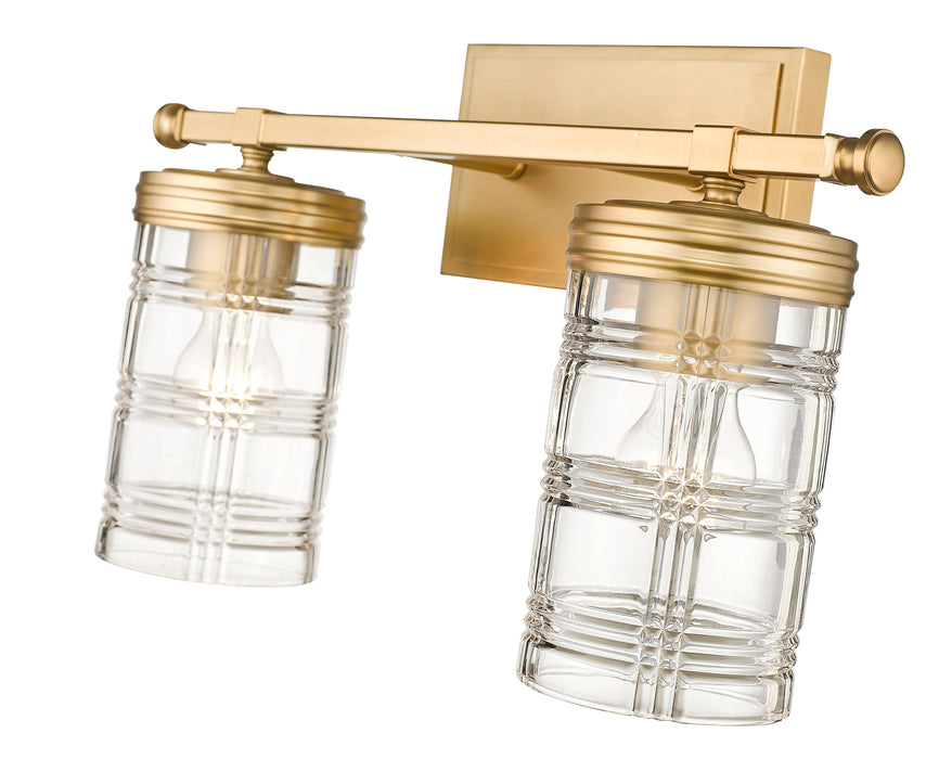 Vanity Z-Lite 344-2V-HG Heirloom Gold Archer 2 Light Vanity Z-Lite