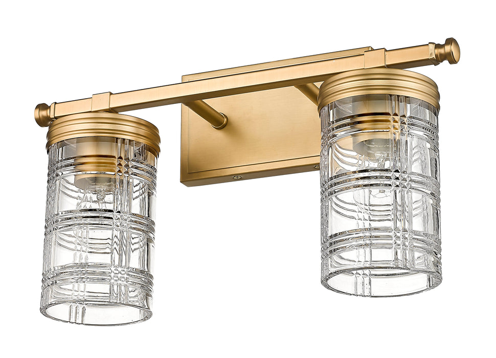 Vanity Z-Lite 344-2V-HG Heirloom Gold Archer 2 Light Vanity Z-Lite