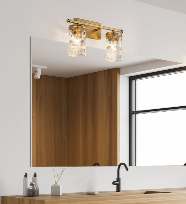 Vanity Z-Lite 344-2V-HG Heirloom Gold Archer 2 Light Vanity Z-Lite