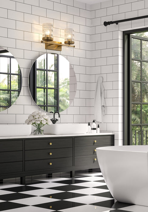 Vanity Z-Lite 344-2V-HG Heirloom Gold Archer 2 Light Vanity Z-Lite