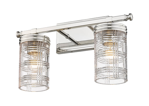 Vanity Z-Lite 344-2V-PN Polished Nickel Archer 2 Light Vanity Z-Lite