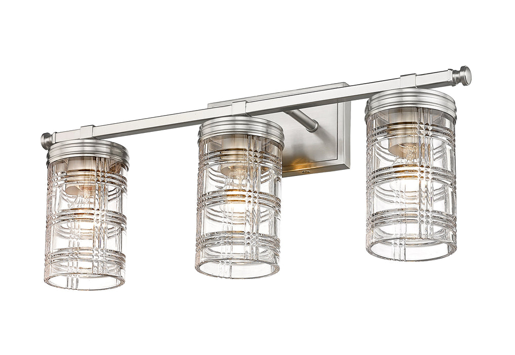 Vanity Z-Lite 344-3V-BN Brushed Nickel Archer 3 Light Vanity Z-Lite