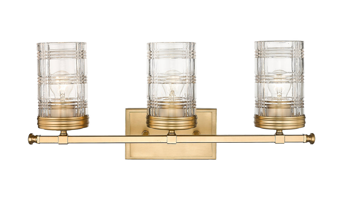 Vanity Z-Lite 344-3V-HG Heirloom Gold Archer 3 Light Vanity Z-Lite