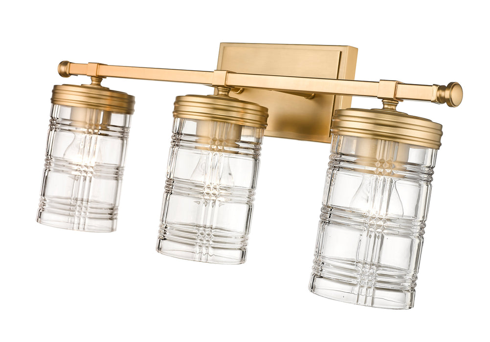 Vanity Z-Lite 344-3V-HG Heirloom Gold Archer 3 Light Vanity Z-Lite