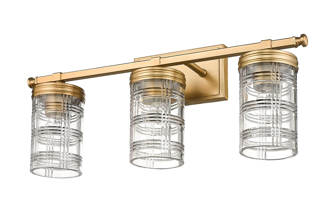 Vanity Z-Lite 344-3V-HG Heirloom Gold Archer 3 Light Vanity Z-Lite