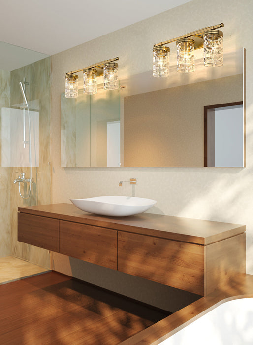 Vanity Z-Lite 344-3V-HG Heirloom Gold Archer 3 Light Vanity Z-Lite