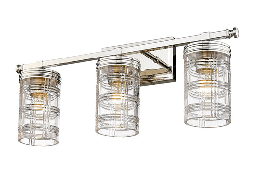 Vanity Z-Lite 344-3V-PN Polished Nickel Archer 3 Light Vanity Z-Lite