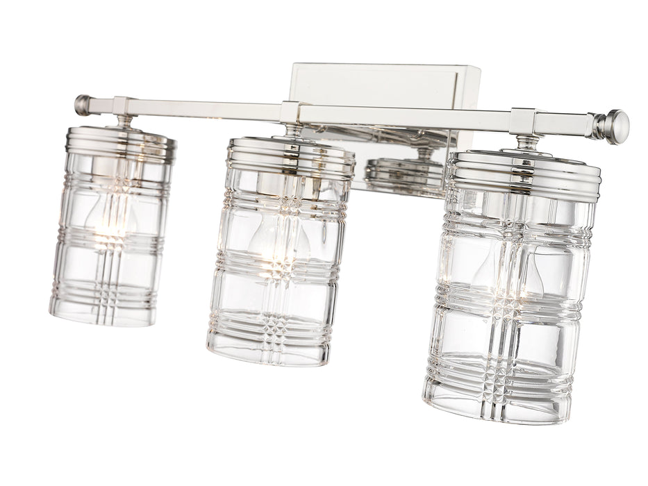 Vanity Z-Lite 344-3V-PN Polished Nickel Archer 3 Light Vanity Z-Lite