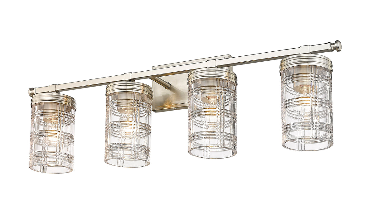 Vanity Z-Lite 344-4V-BN Brushed Nickel Archer 4 Light Vanity Z-Lite