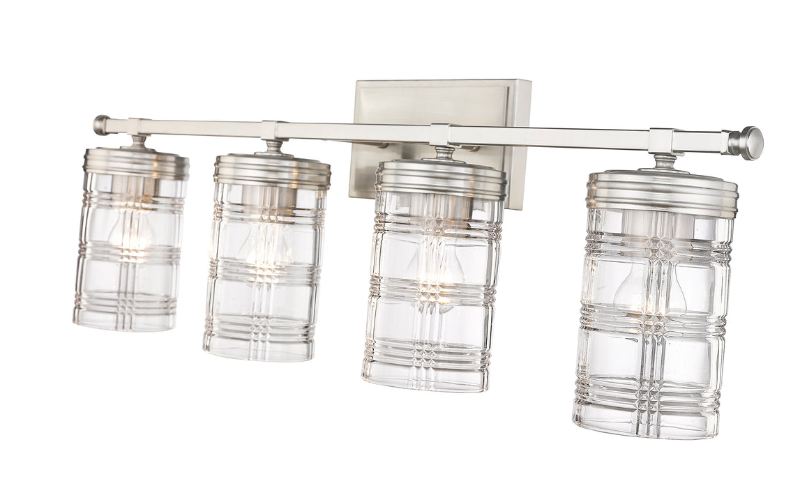Vanity Z-Lite 344-4V-BN Brushed Nickel Archer 4 Light Vanity Z-Lite