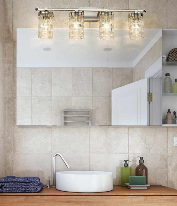 Vanity Z-Lite 344-4V-BN Brushed Nickel Archer 4 Light Vanity Z-Lite