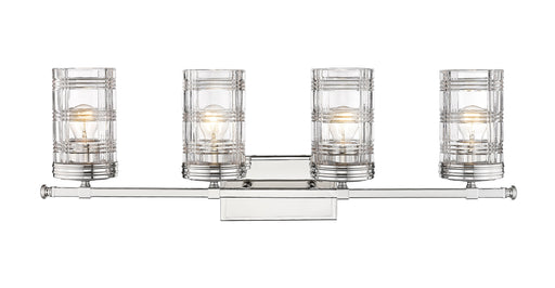 Vanity Z-Lite 344-4V-PN Polished Nickel Archer 4 Light Vanity Z-Lite