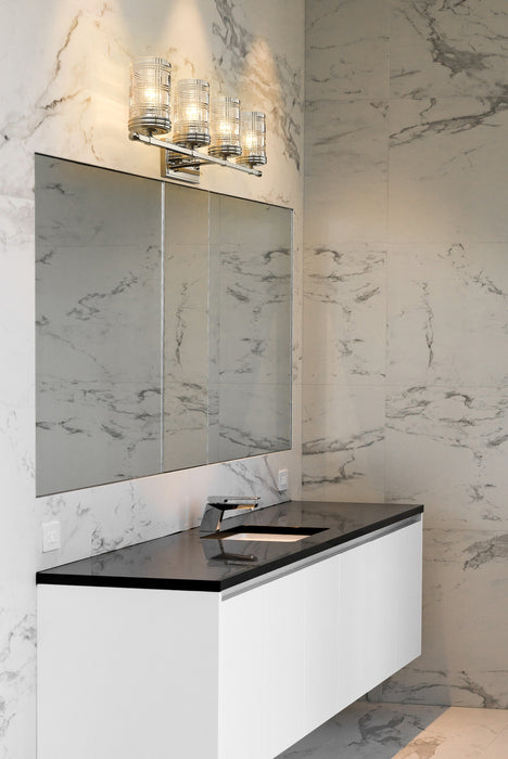 Vanity Z-Lite 344-4V-PN Polished Nickel Archer 4 Light Vanity Z-Lite