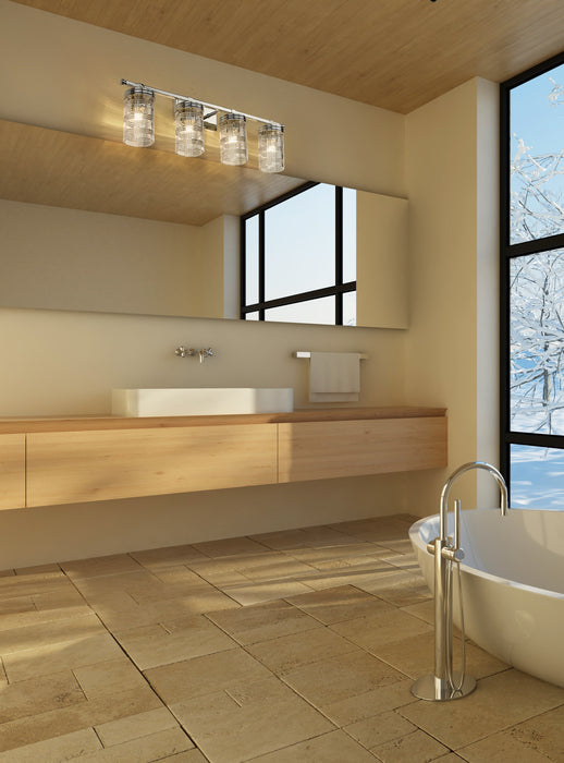 Vanity Z-Lite 344-4V-PN Polished Nickel Archer 4 Light Vanity Z-Lite