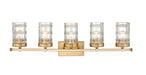 Vanity Z-Lite 344-5V-HG Heirloom Gold Archer 5 Light Vanity Z-Lite