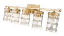 Vanity Z-Lite 344-5V-HG Heirloom Gold Archer 5 Light Vanity Z-Lite