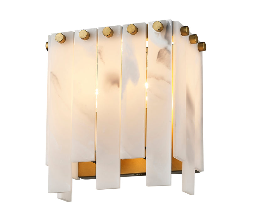Wall Sconce Z-Lite 345-2S-RB Rubbed Brass Viviana 2 Light Wall Sconce Z-Lite