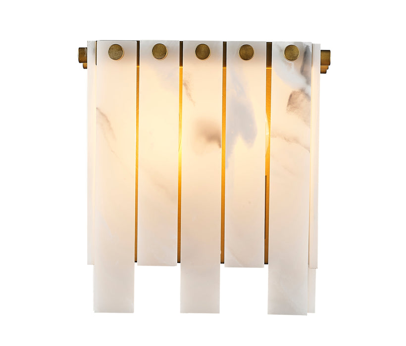 Wall Sconce Z-Lite 345-2S-RB Rubbed Brass Viviana 2 Light Wall Sconce Z-Lite